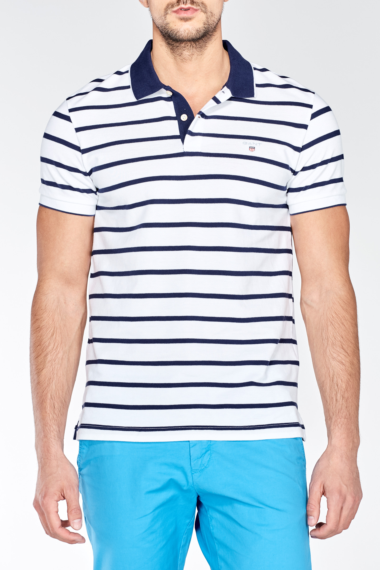 gant breton stripe rugby shirt